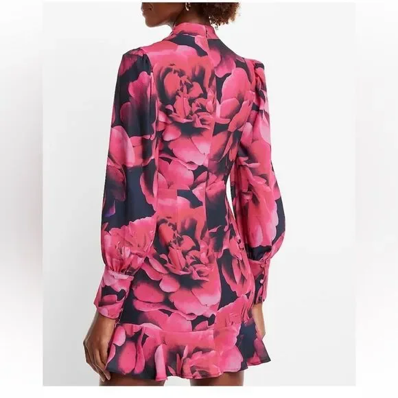 Express floral mini dress - Picture 3 of 5